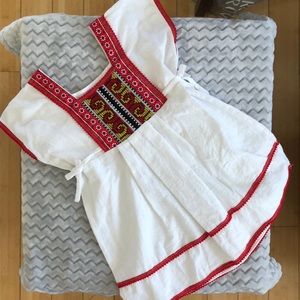 Girls Size 4 Embroidered Dress